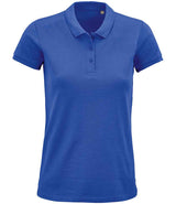 SOL'S Ladies Planet Organic Piqué Polo Shirt | Royal Blue thumbnail 1
