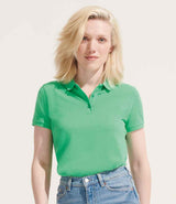 SOL'S Ladies Planet Organic Piqué Polo Shirt | Spring Green thumbnail 1