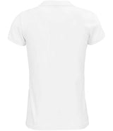 SOL'S Ladies Planet Organic Piqué Polo Shirt | White thumbnail 2
