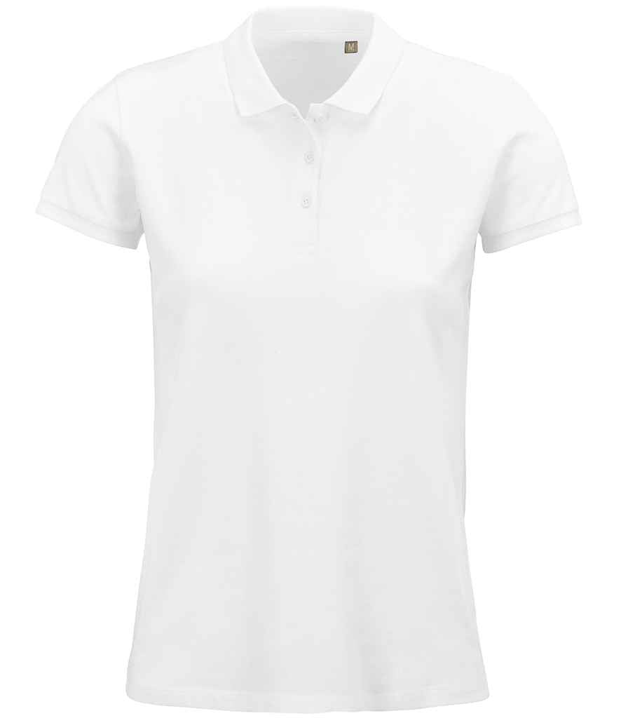 SOL'S Ladies Planet Organic Piqué Polo Shirt | White