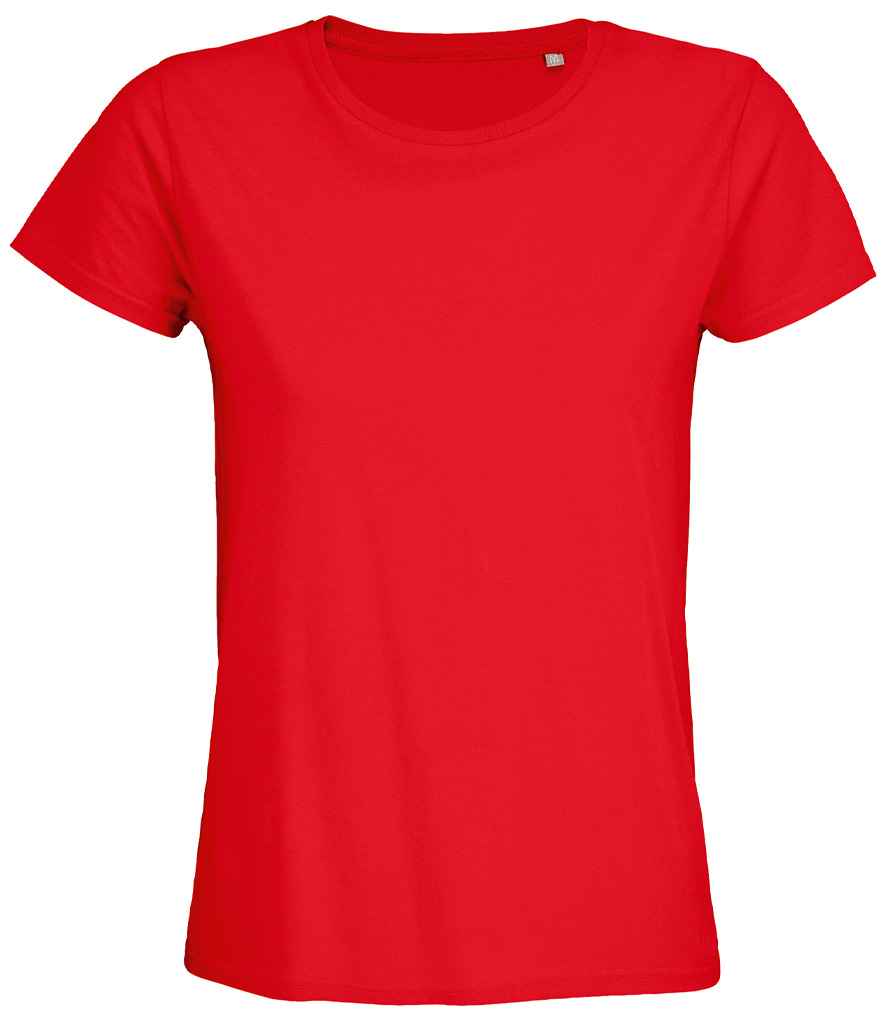 SOL'S Ladies Pioneer Organic T-Shirt | Bright Red