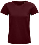 SOL'S Ladies Pioneer Organic T-Shirt | Burgundy thumbnail 4