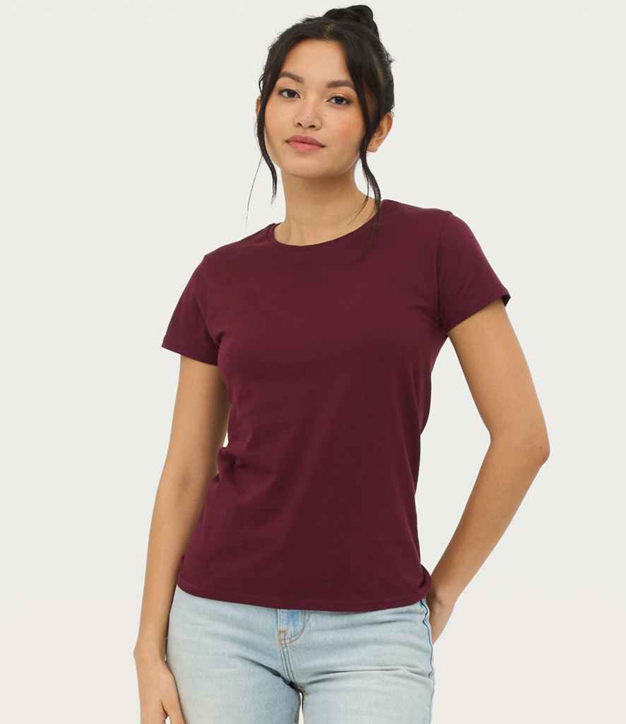 SOL'S Ladies Pioneer Organic T-Shirt | Burgundy