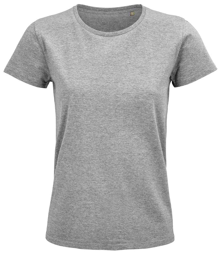 SOL'S Ladies Pioneer Organic T-Shirt | Grey Marl