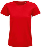 SOL'S Ladies Pioneer Organic T-Shirt | Red thumbnail 1