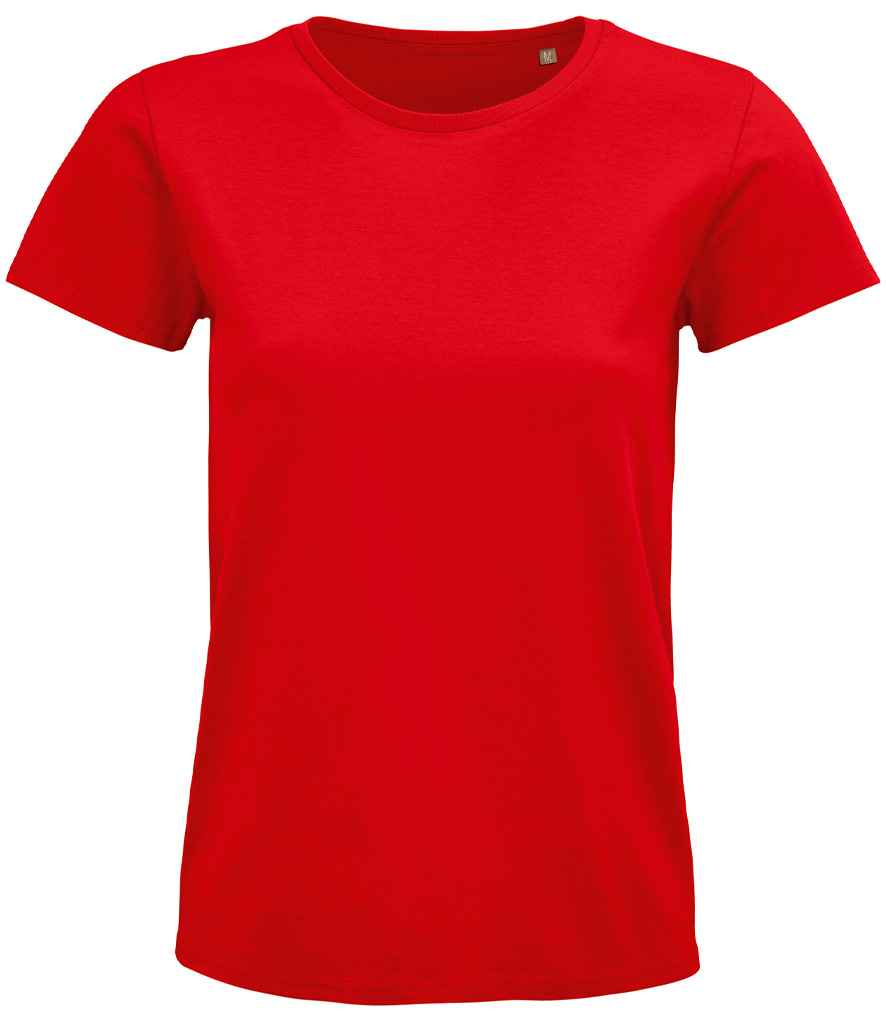 SOL'S Ladies Pioneer Organic T-Shirt | Red
