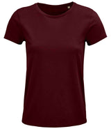 SOL'S Ladies Crusader Organic T-Shirt | Burgundy thumbnail 1