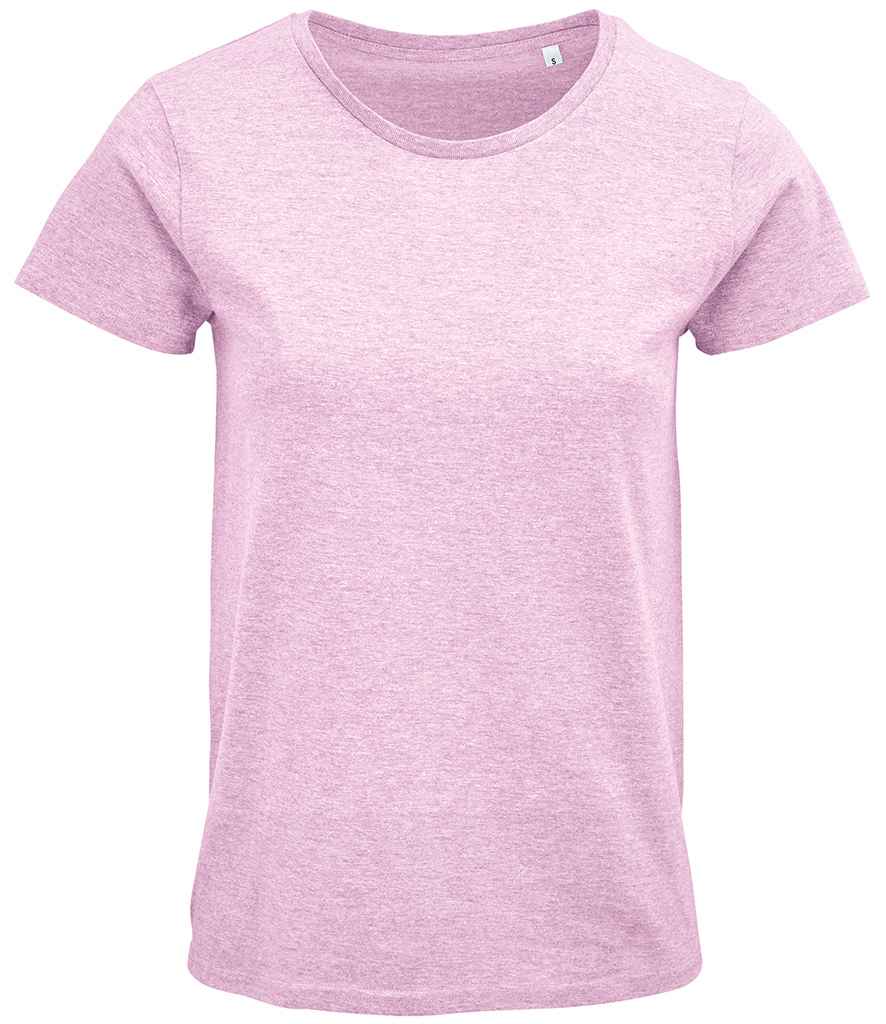 SOL'S Ladies Crusader Organic T-Shirt | Heather Pink