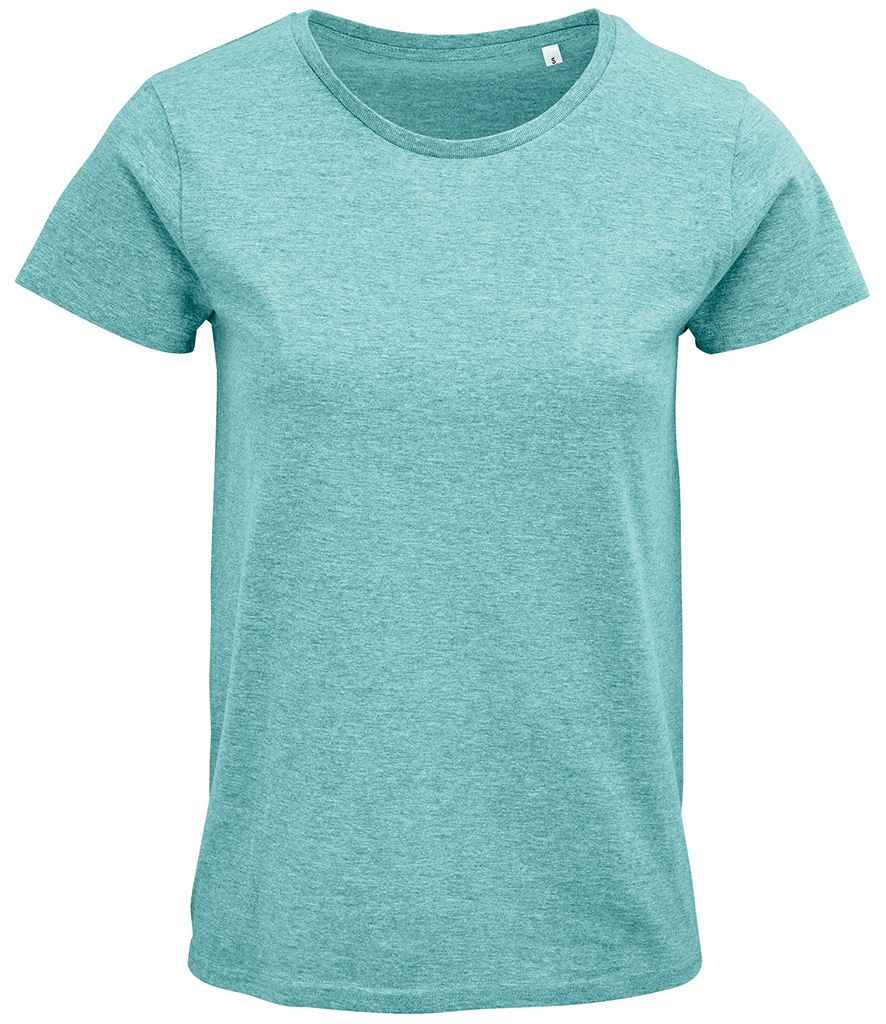 SOL'S Ladies Crusader Organic T-Shirt | Heather Light Green