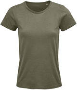 SOL'S Ladies Crusader Organic T-Shirt | Khaki thumbnail 1