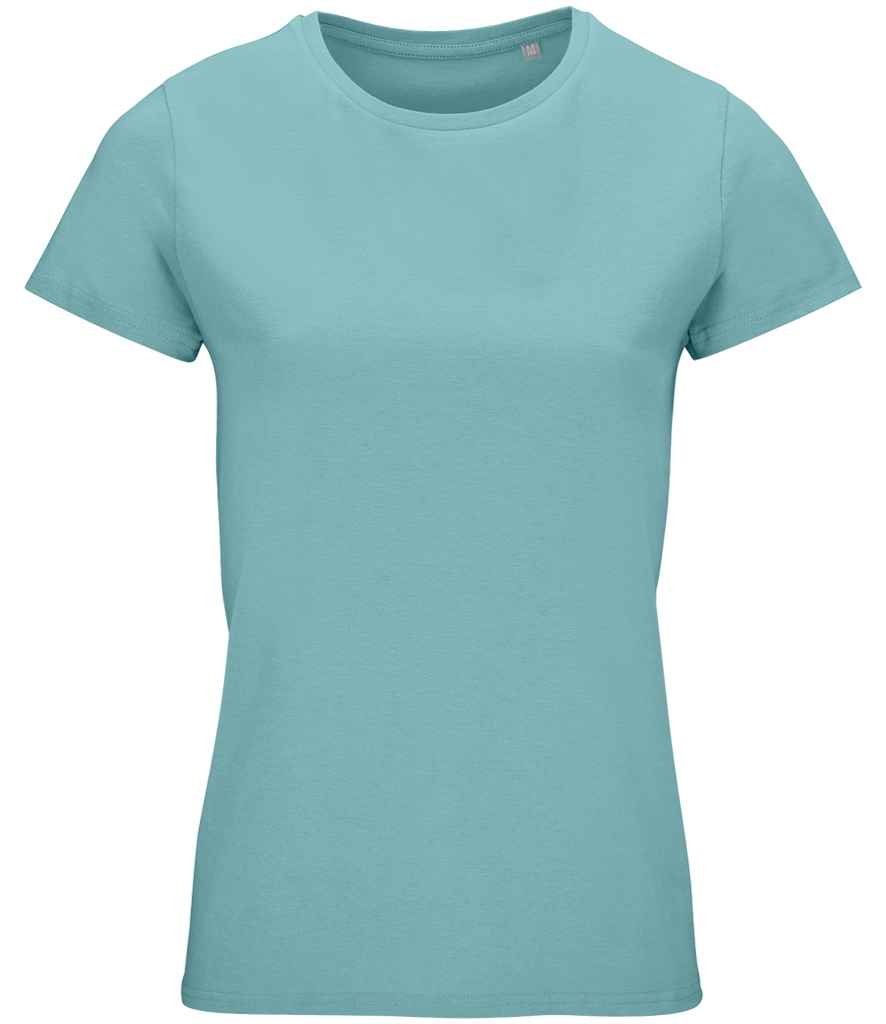 SOL'S Ladies Crusader Organic T-Shirt | Pool Blue