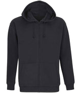 SOL'S Unisex Carter Full Zip Hoodie | Black thumbnail 1