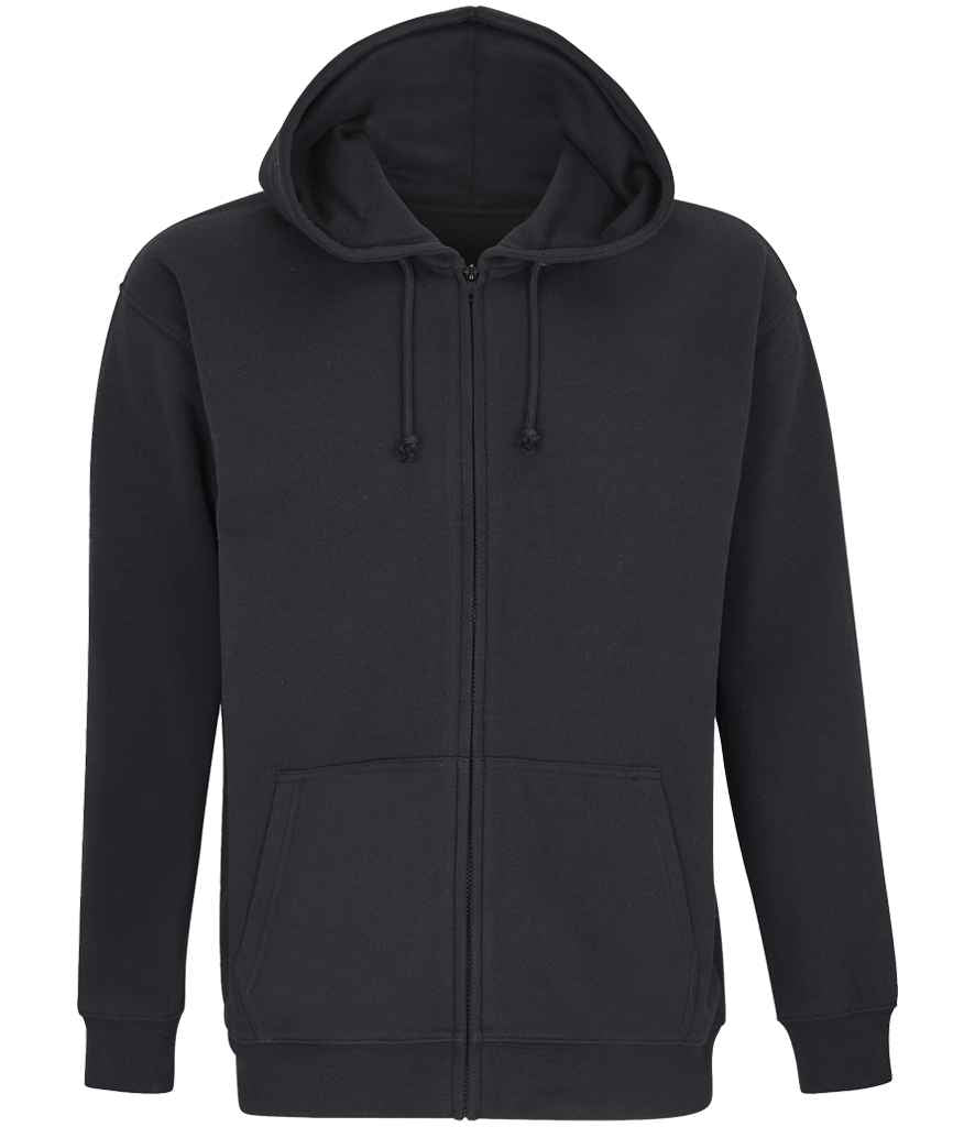 SOL'S Unisex Carter Full Zip Hoodie | Black