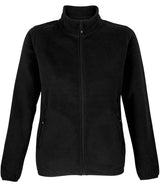 SOL'S Ladies Factor Recycled Micro Fleece Jacket | Black thumbnail 1
