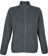 SOL'S Ladies Factor Recycled Micro Fleece Jacket | Charcoal thumbnail 1