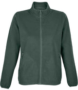 SOL'S Ladies Factor Recycled Micro Fleece Jacket | Forest Green thumbnail 3