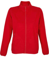 SOL'S Ladies Factor Recycled Micro Fleece Jacket | Red thumbnail 1