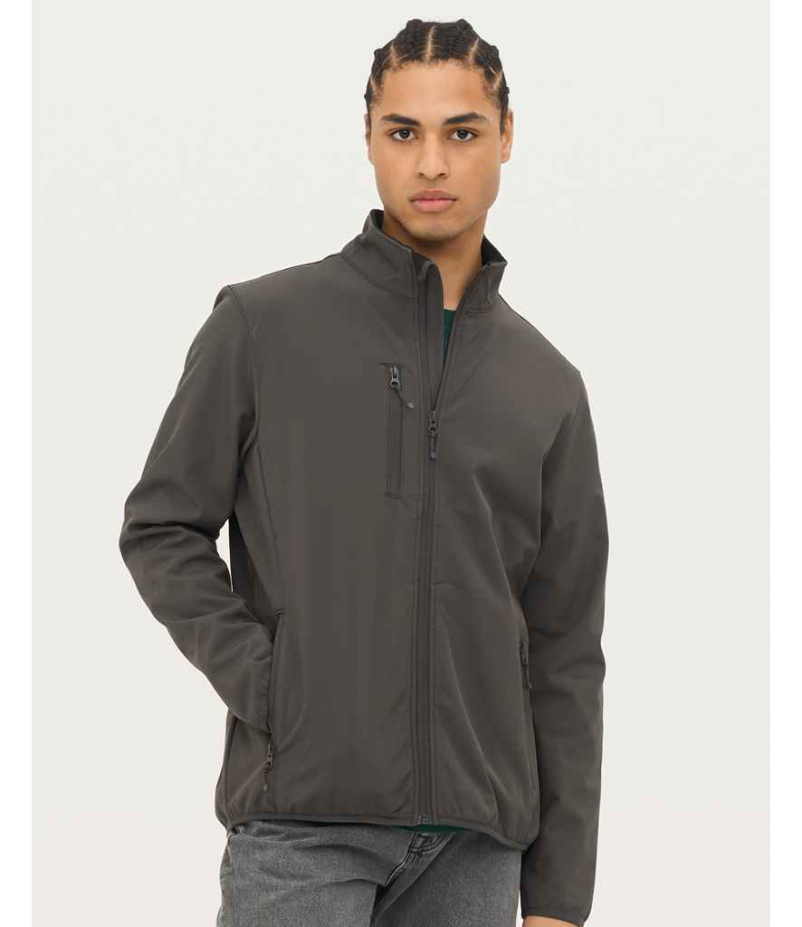 SOL'S Falcon Recycled Soft Shell Jacket | Charcoal