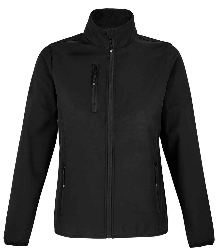 SOL'S Ladies Falcon Recycled Soft Shell Jacket | Black