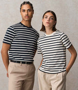 SOL'S Unisex Legend Organic T-Shirt | Navy/Off White thumbnail 1