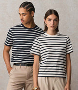 SOL'S Unisex Legend Organic T-Shirt | Navy/Off White thumbnail 2