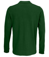 SOL'S Unisex Prime Long Sleeve Piqué Polo Shirt | Bottle Green thumbnail 2