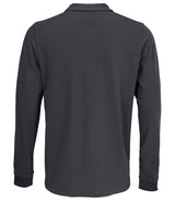 SOL'S Unisex Prime Long Sleeve Piqué Polo Shirt | Dark Grey thumbnail 2
