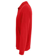 SOL'S Unisex Prime Long Sleeve Piqué Polo Shirt | Red thumbnail 3