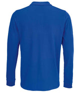 SOL'S Unisex Prime Long Sleeve Piqué Polo Shirt | Royal Blue thumbnail 2