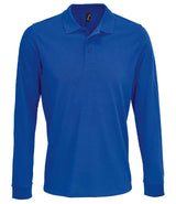 SOL'S Unisex Prime Long Sleeve Piqué Polo Shirt | Royal Blue thumbnail 1