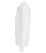 SOL'S Unisex Prime Long Sleeve Piqué Polo Shirt | White thumbnail 4