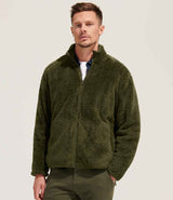 SOL'S Unisex Finch Fluffy Jacket | Army thumbnail 2