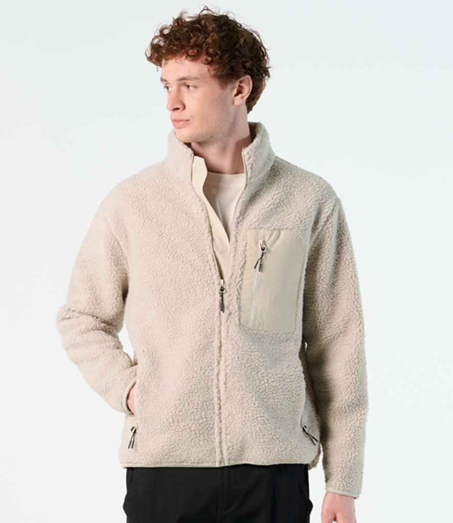 SOL'S Unisex Fury Sherpa Jacket | Shear Beige/Beige