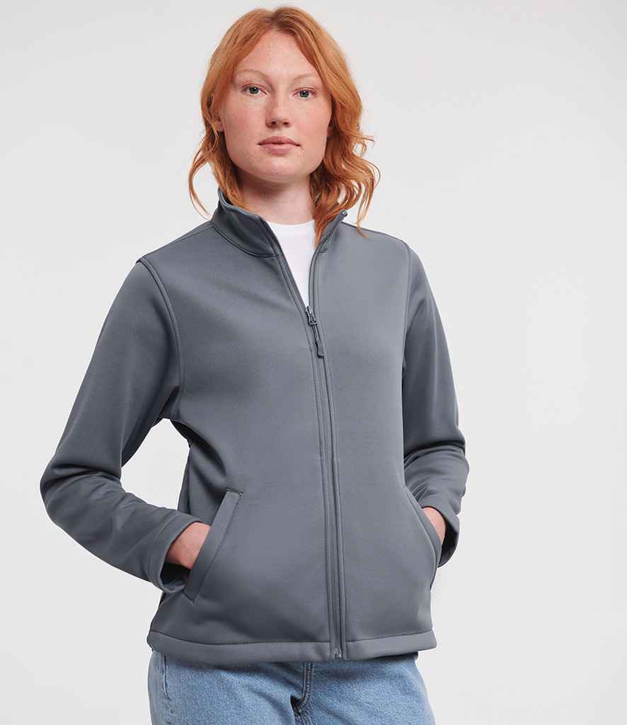 Russell Athletic Ladies Smart Soft Shell Jacket | Convoy Grey