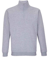 SOL'S Unisex Conrad 1/4 Zip Sweatshirt | Grey Marl thumbnail 2