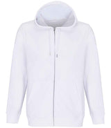 SOL'S Unisex Calipso Eco Friendly Full Zip Hoodie | White thumbnail 1