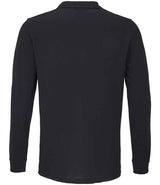SOL'S Unisex Planet Long Sleeve Piqué Polo Shirt | Black thumbnail 2