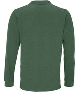 SOL'S Unisex Planet Long Sleeve Piqué Polo Shirt | Bottle Green thumbnail 2