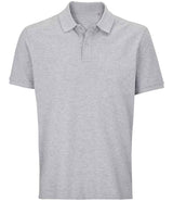 SOL'S Unisex Pegase Piqué Polo Shirt | Grey Marl thumbnail 2