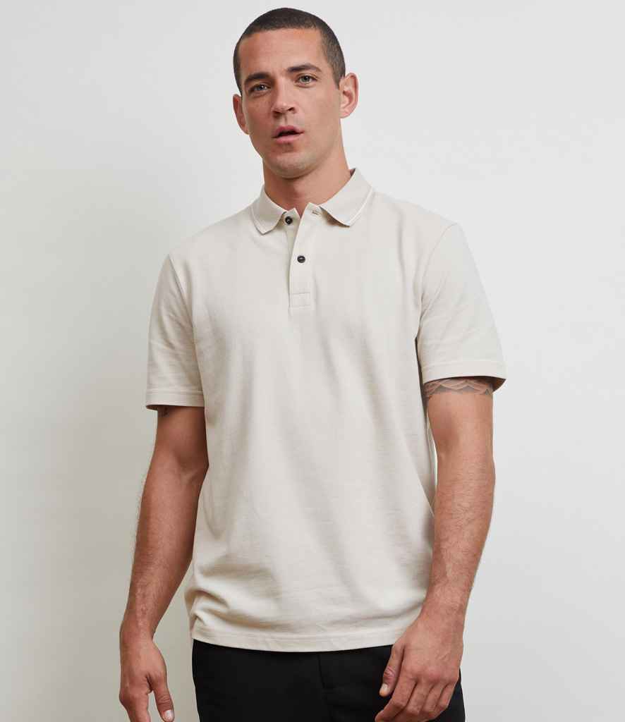 NEOBLU Unisex Orel Piqué Polo Shirt | Dusty Beige