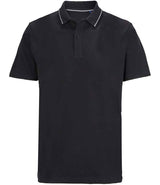 NEOBLU Unisex Orel Piqué Polo Shirt | Deep Black thumbnail 2