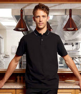 NEOBLU Unisex Orel Piqué Polo Shirt | Deep Black thumbnail 1