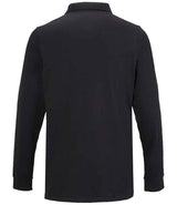 NEOBLU Owen Long Sleeve Piqué Polo Shirt | Deep Black thumbnail 2