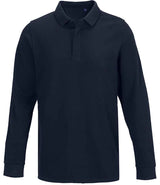NEOBLU Owen Long Sleeve Piqué Polo Shirt | Night Blue thumbnail 1