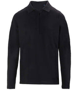 NEOBLU Ladies Owen Long Sleeve Piqué Polo Shirt | Deep Black thumbnail 5