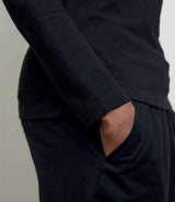 NEOBLU Ladies Owen Long Sleeve Piqué Polo Shirt | Deep Black thumbnail 4