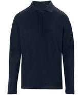NEOBLU Ladies Owen Long Sleeve Piqué Polo Shirt | Night Blue thumbnail 1