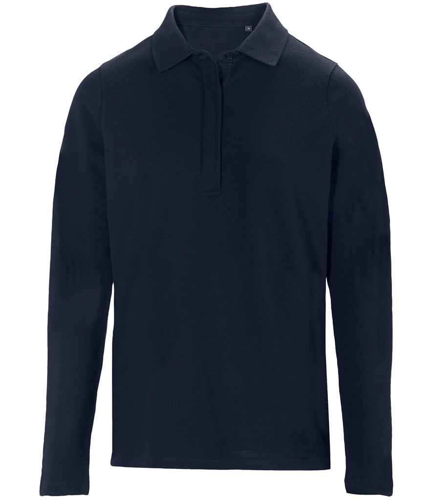NEOBLU Ladies Owen Long Sleeve Piqué Polo Shirt | Night Blue