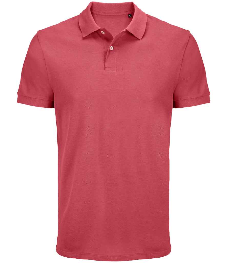 SOL'S Unisex Pacific Twin Piqué Polo Shirt | Folk Pink