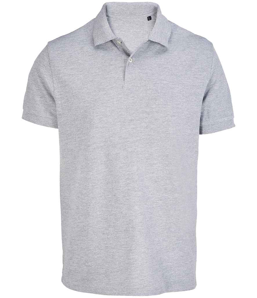 SOL'S Unisex Pacific Twin Piqué Polo Shirt | Grey Marl
